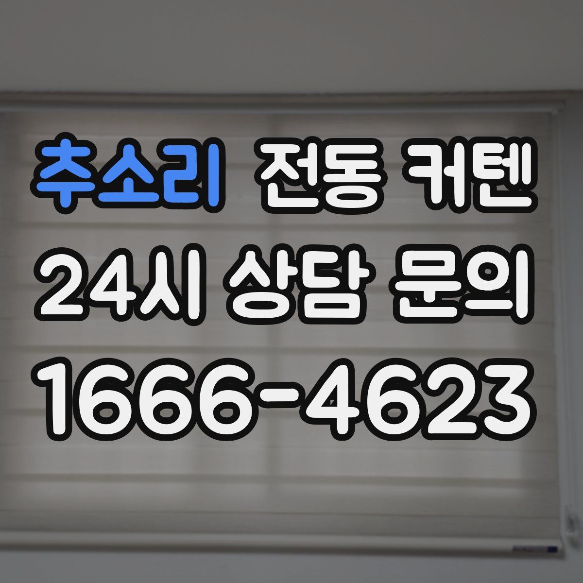 추소리 전동 커텐