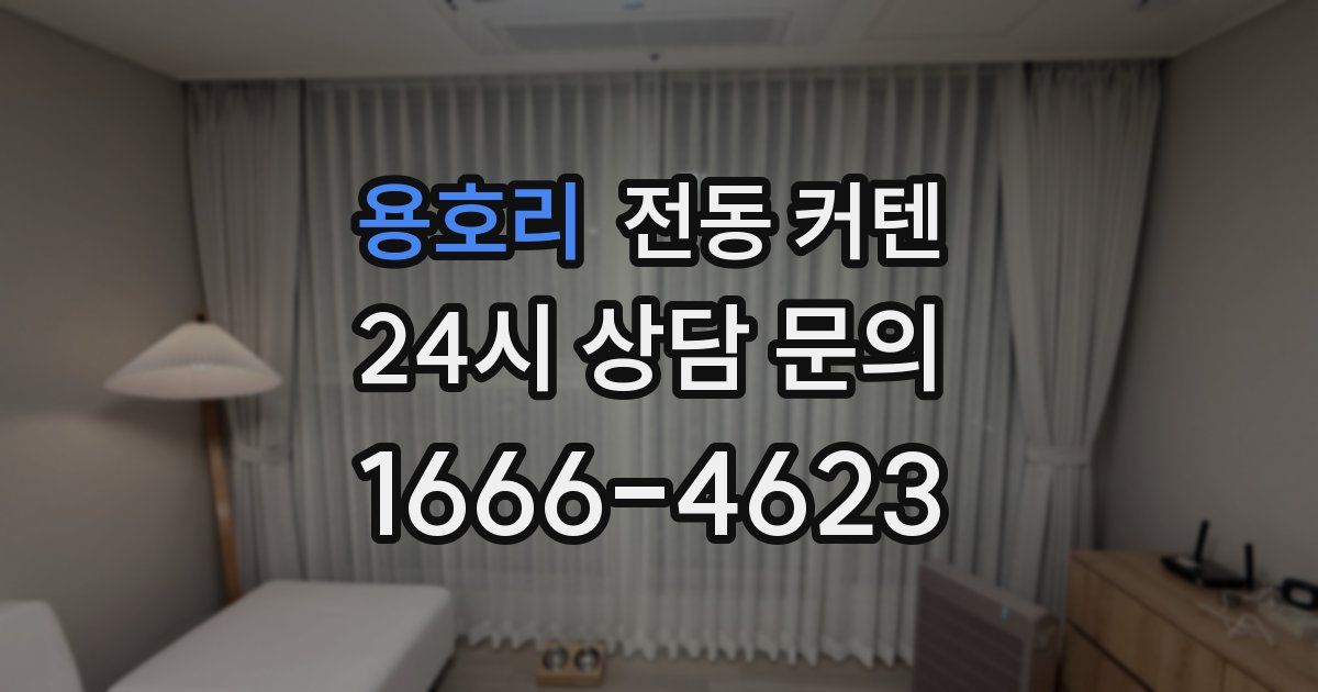 용호리 전동 커텐
