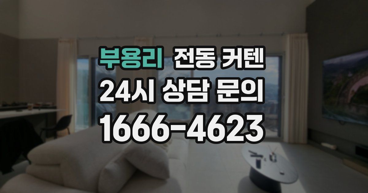 부용리 전동 커텐