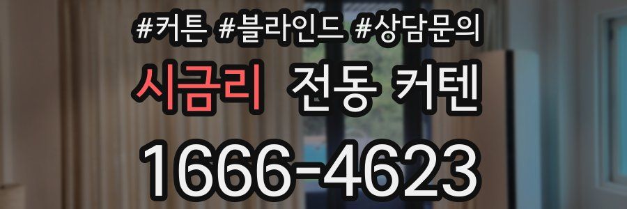 시금리 전동 커텐