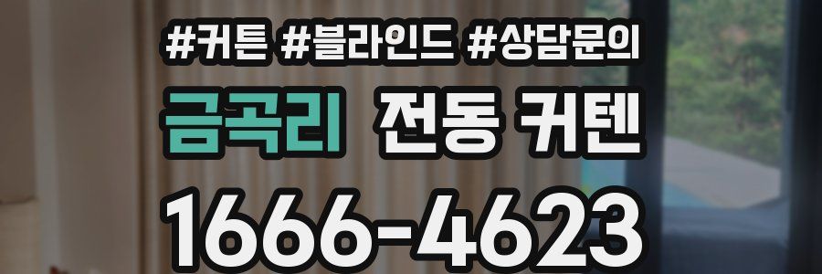 금곡리 전동 커텐