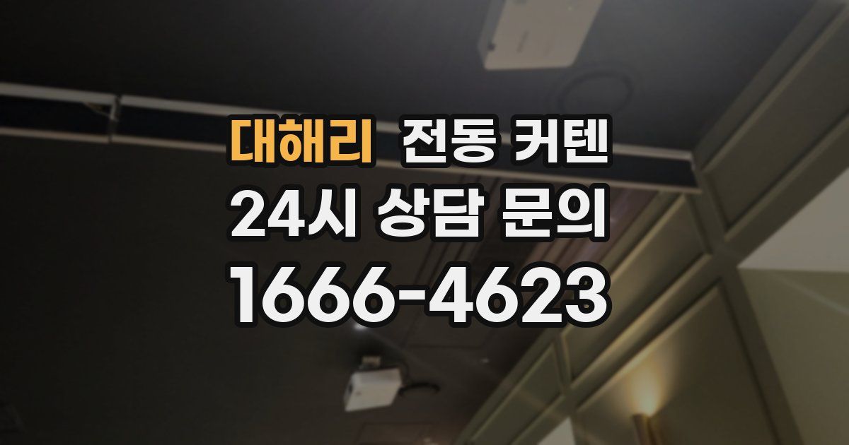 대해리 전동 커텐