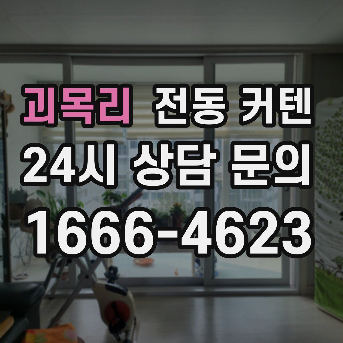 괴목리 전동 커텐