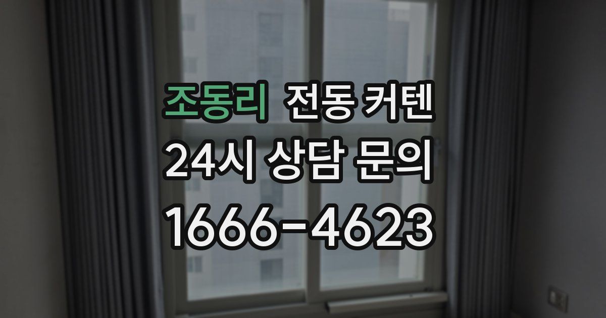 조동리 전동 커텐