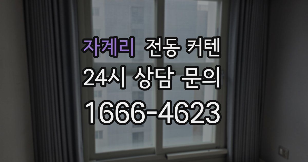 자계리 전동 커텐