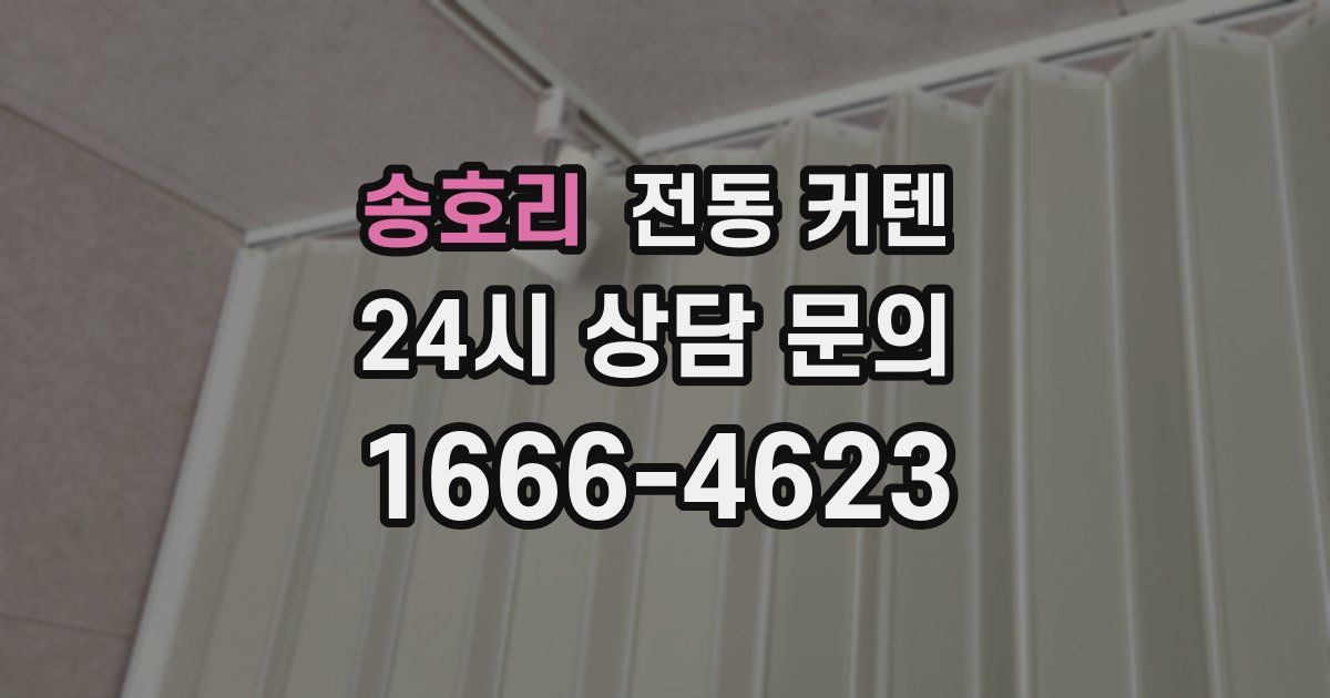 송호리 전동 커텐
