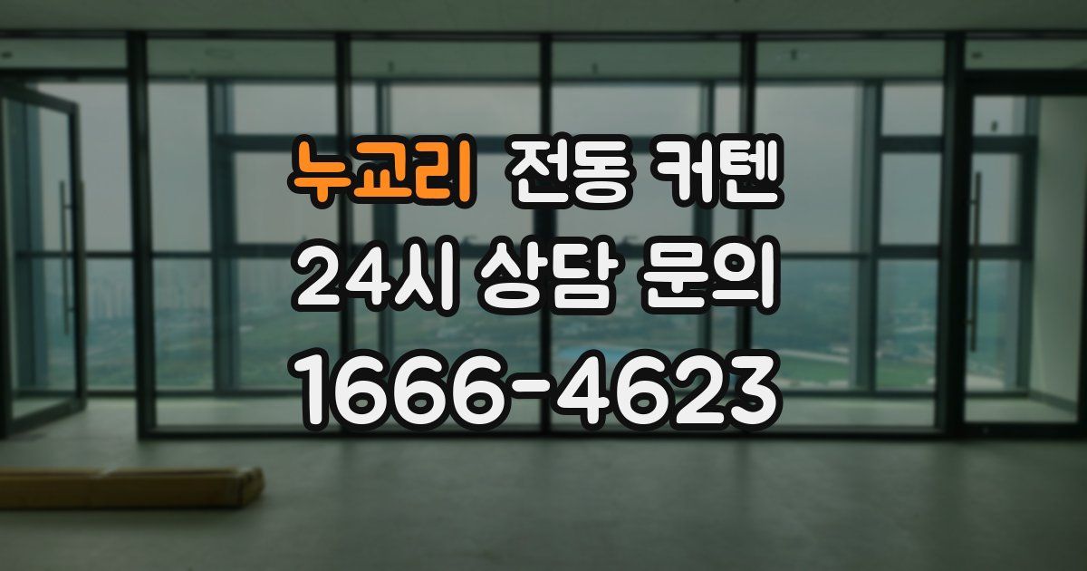 누교리 전동 커텐