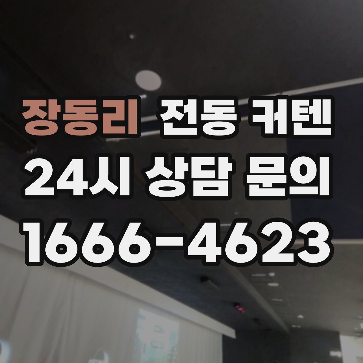 장동리 전동 커텐