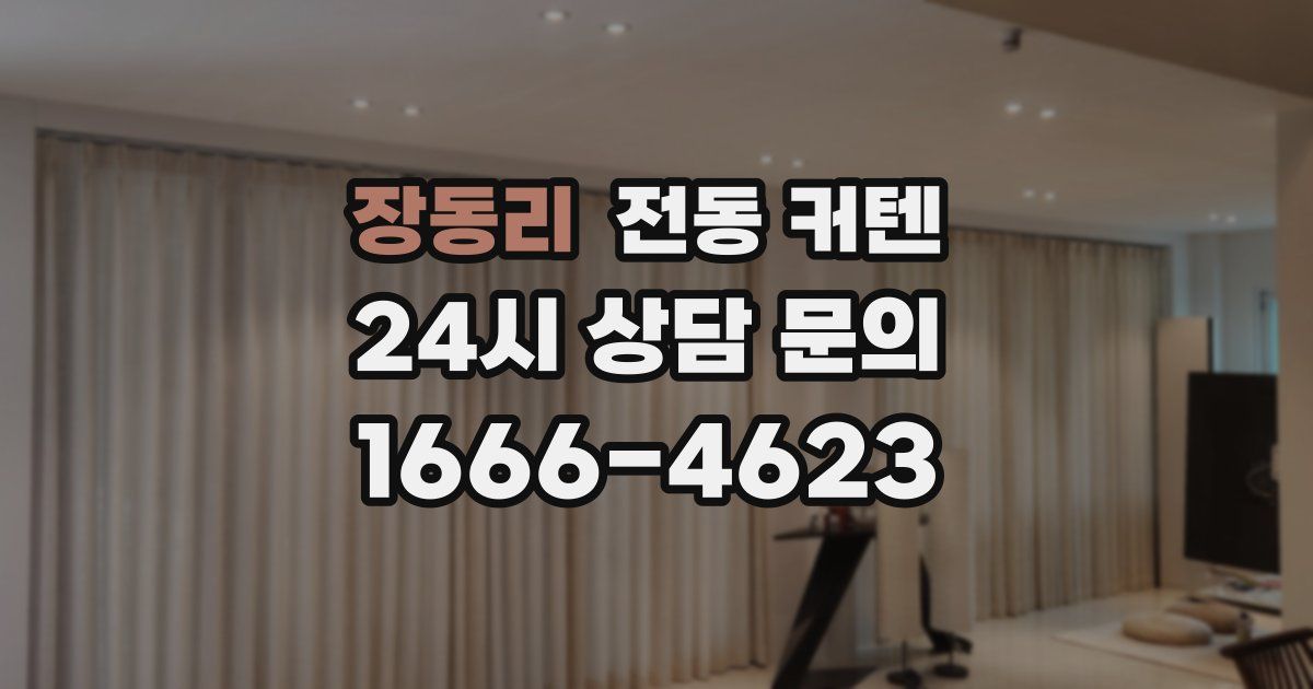 장동리 전동 커텐