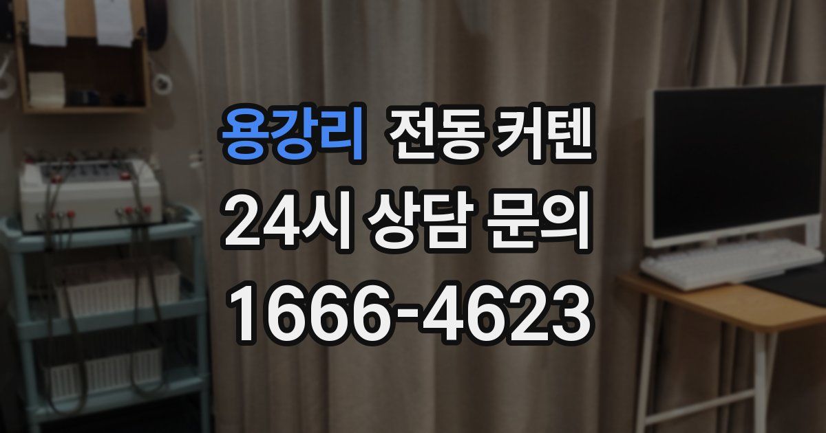 용강리 전동 커텐