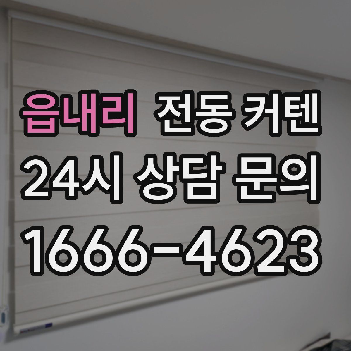 읍내리 전동 커텐