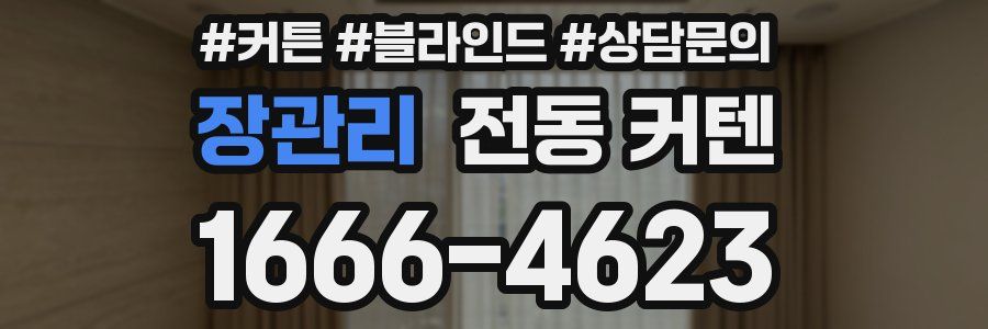 장관리 전동 커텐