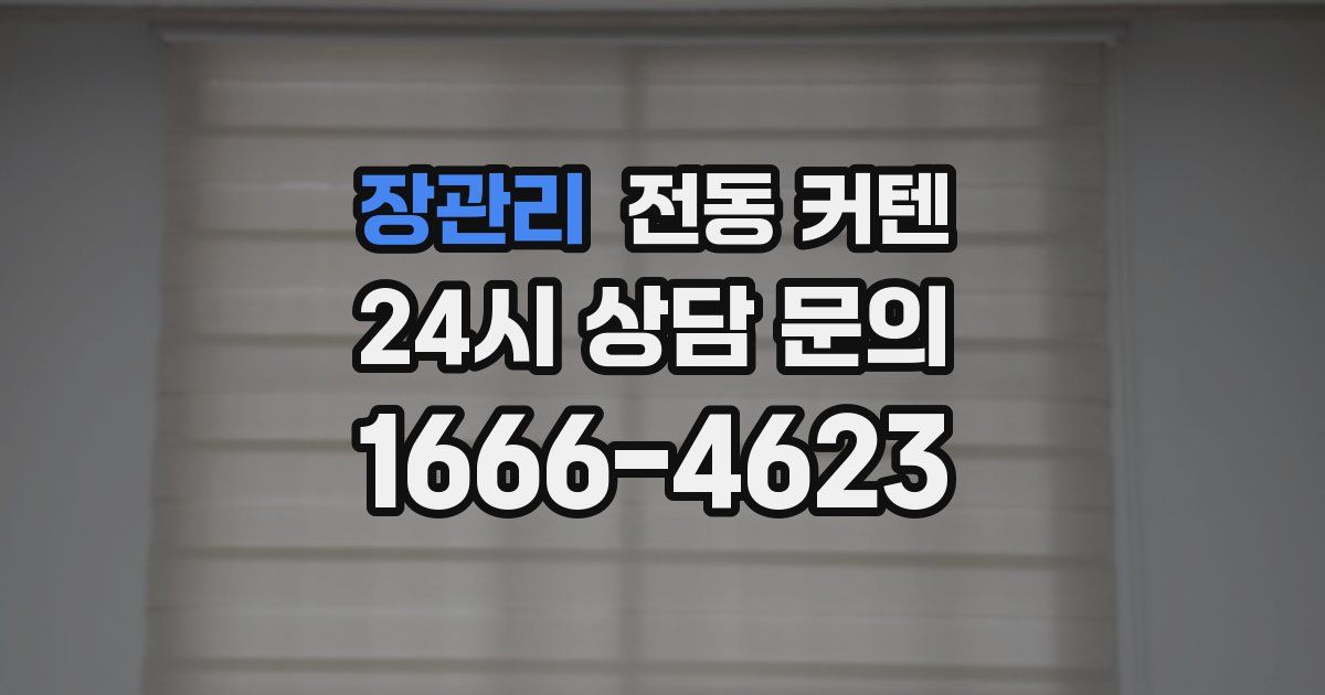 장관리 전동 커텐