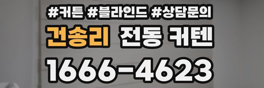 건송리 전동 커텐