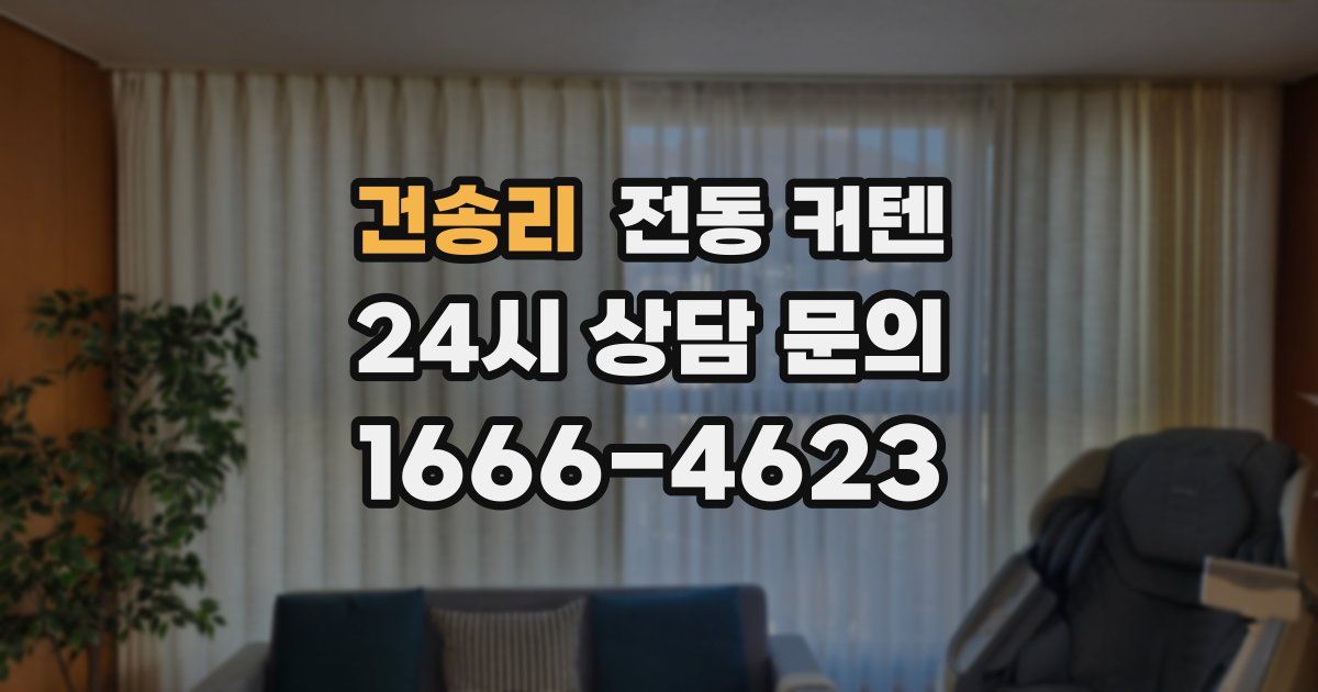 건송리 전동 커텐