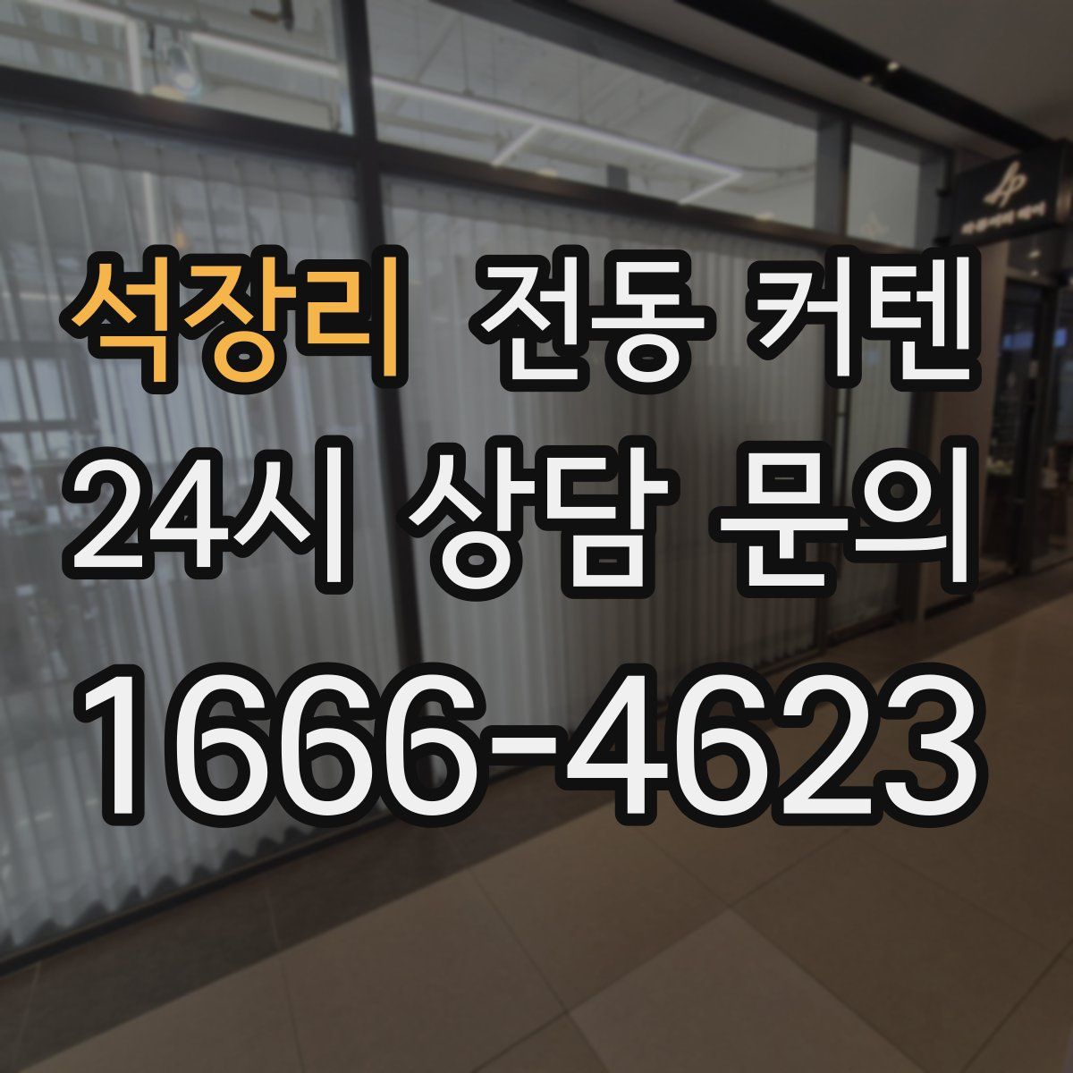 석장리 전동 커텐