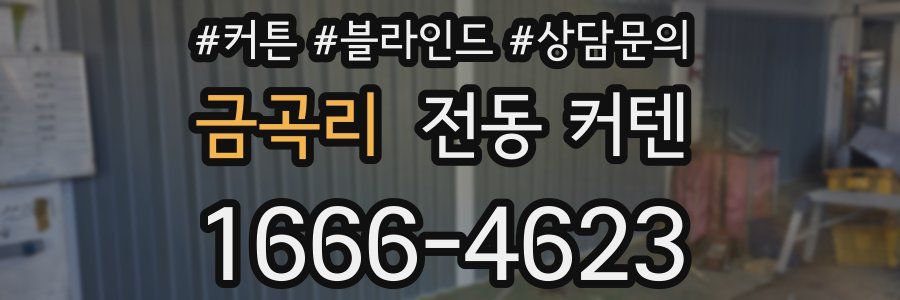 금곡리 전동 커텐
