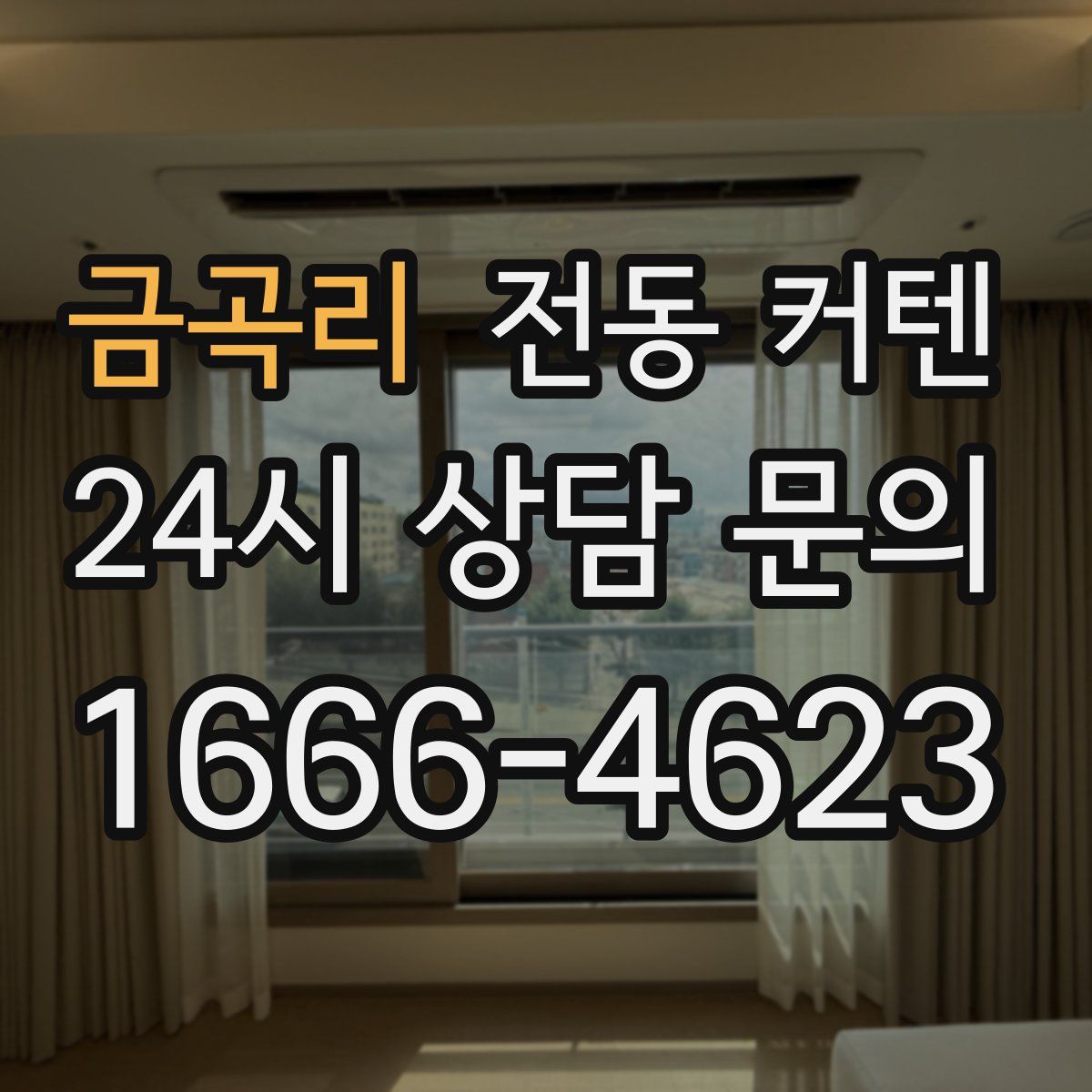 금곡리 전동 커텐