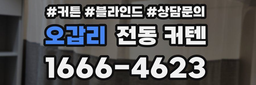 오갑리 전동 커텐