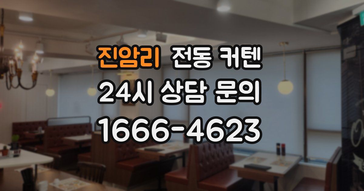 진암리 전동 커텐