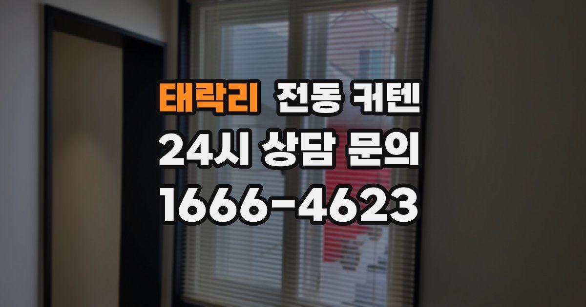 태락리 전동 커텐