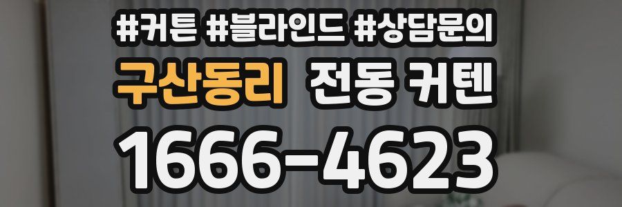 구산동리 전동 커텐