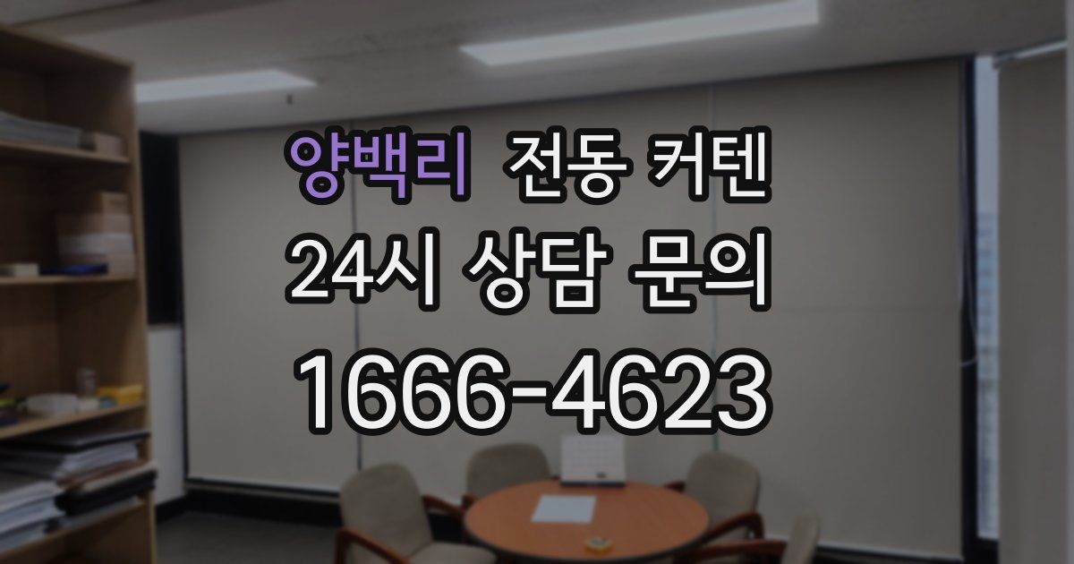 양백리 전동 커텐