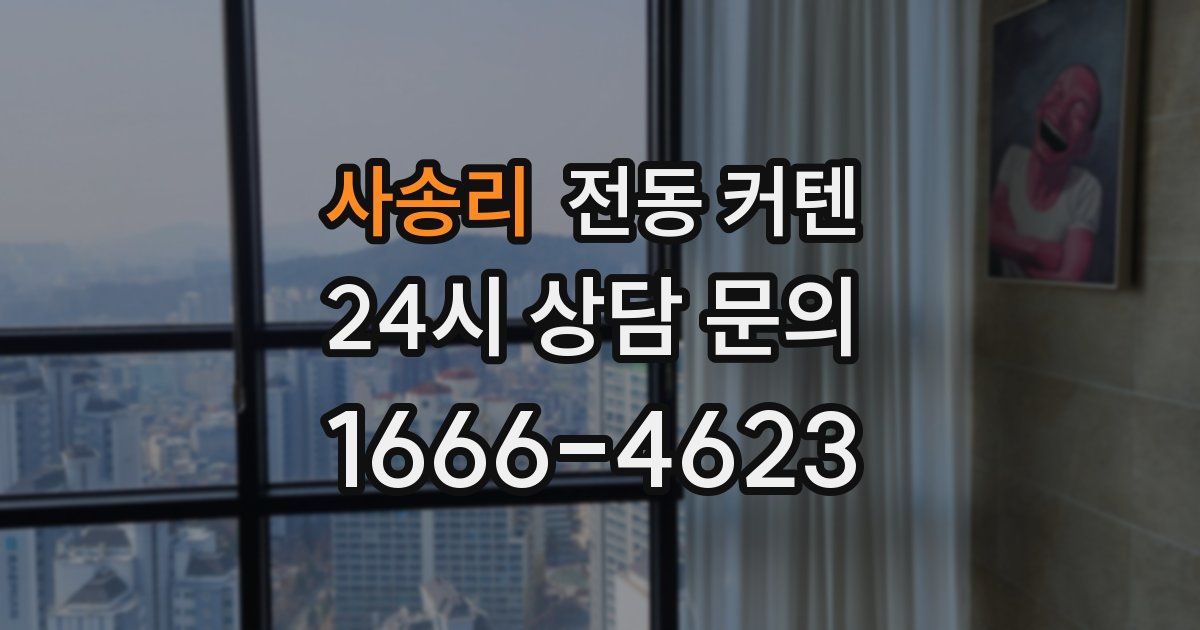 사송리 전동 커텐