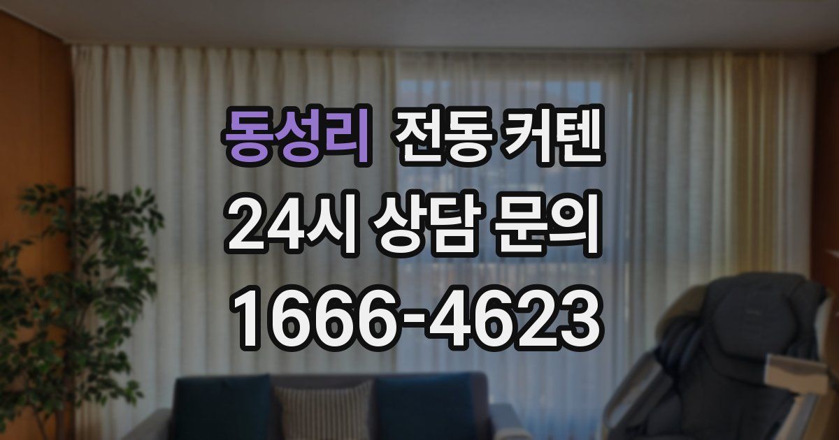 동성리 전동 커텐