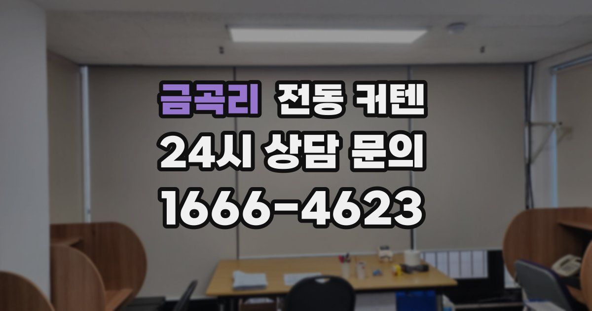 금곡리 전동 커텐