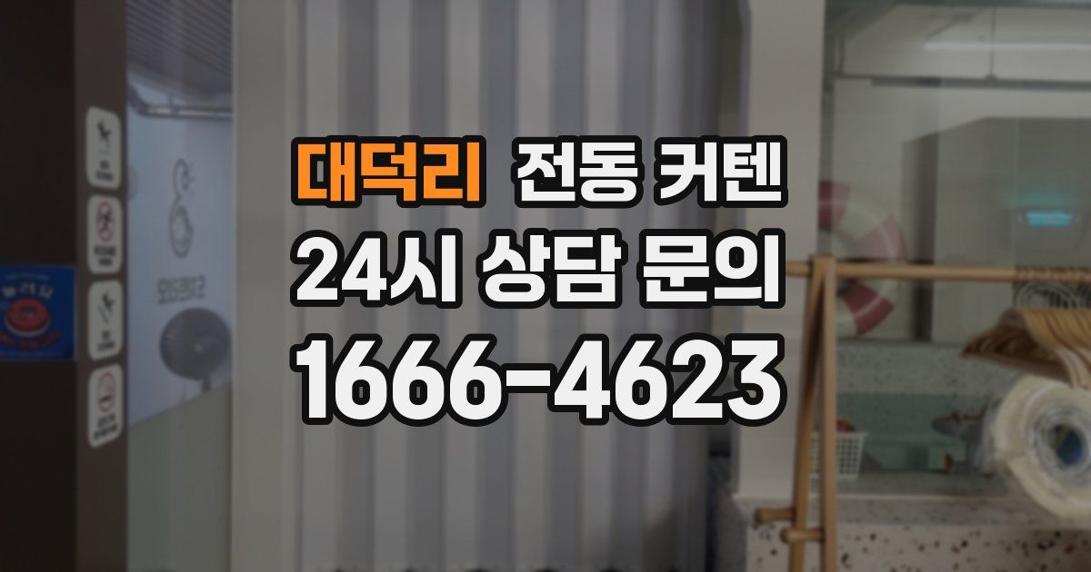 대덕리 전동 커텐