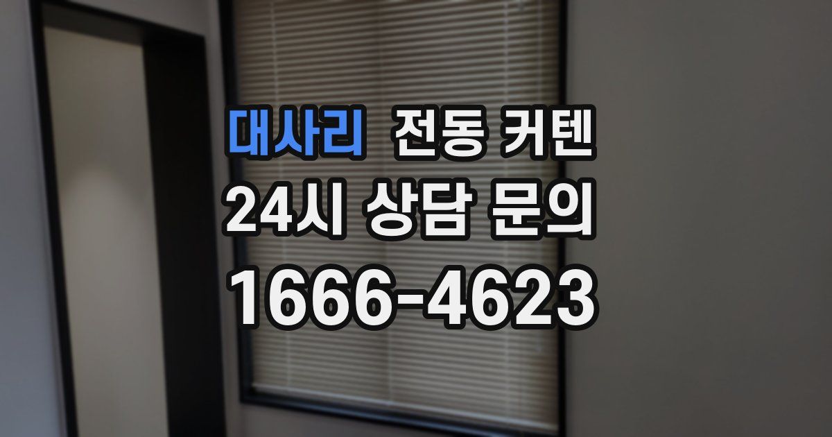 대사리 전동 커텐