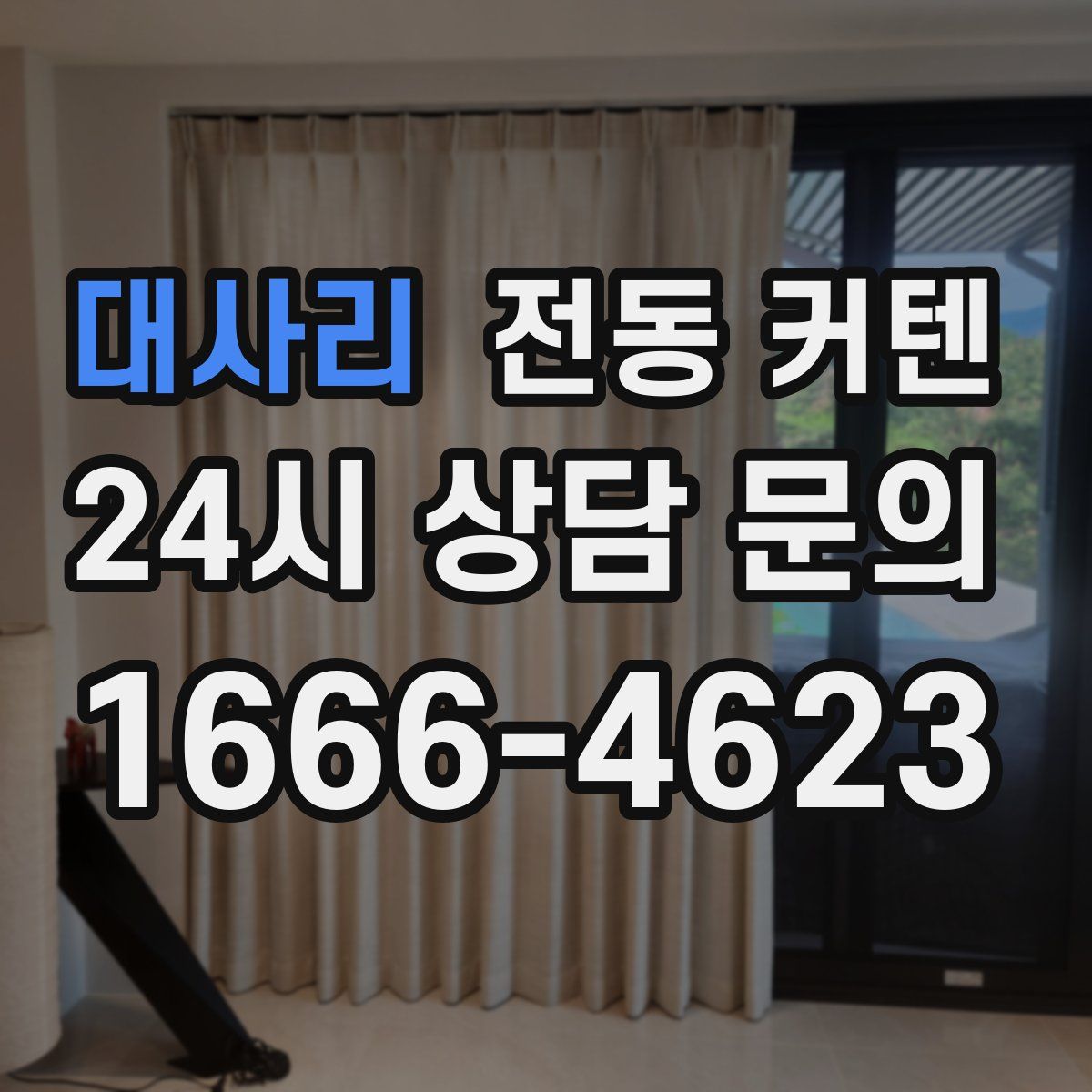 대사리 전동 커텐