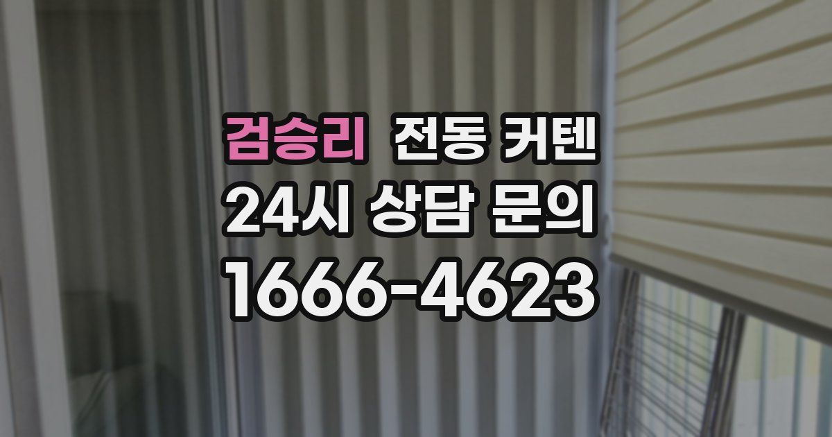 검승리 전동 커텐