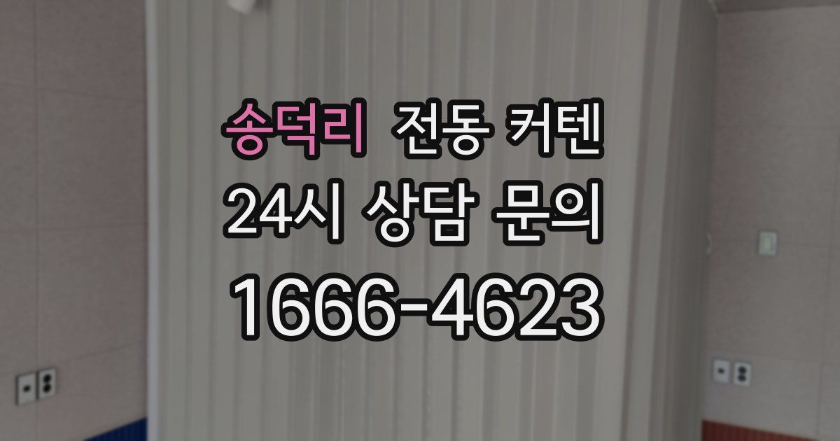 송덕리 전동 커텐
