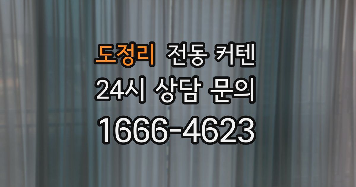 도정리 전동 커텐