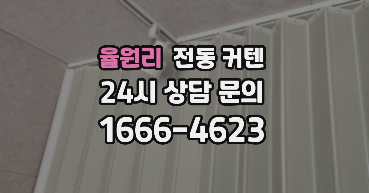 율원리 전동 커텐