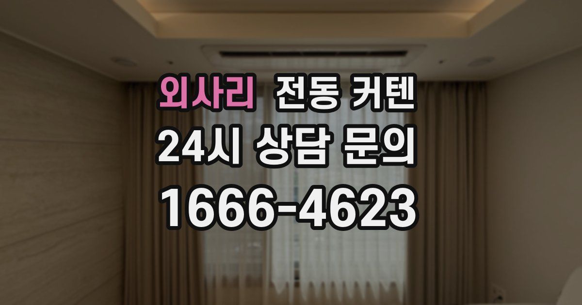 외사리 전동 커텐