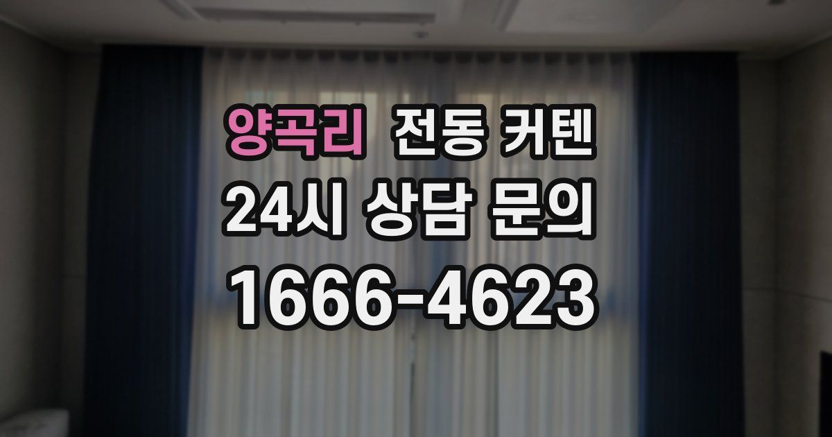 양곡리 전동 커텐