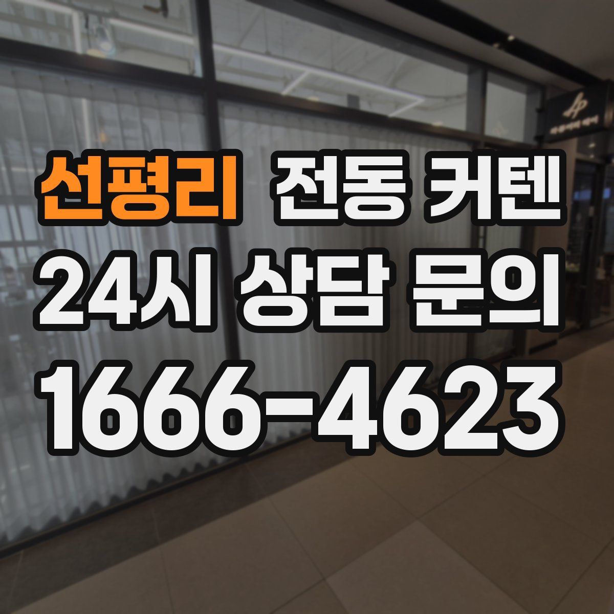 선평리 전동 커텐