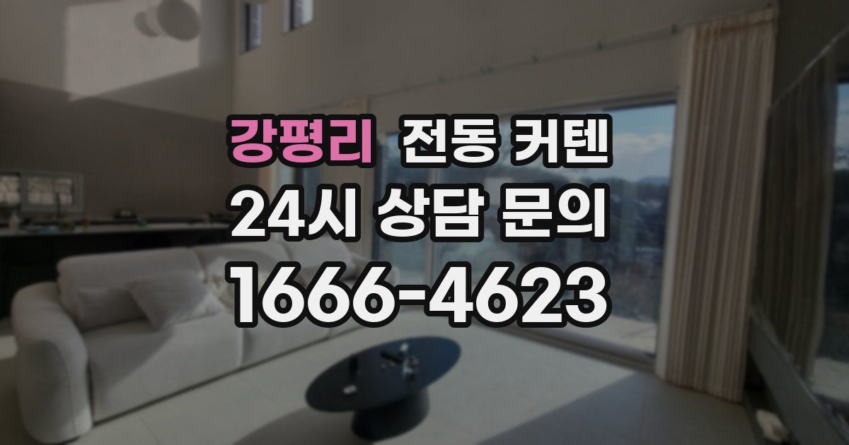강평리 전동 커텐