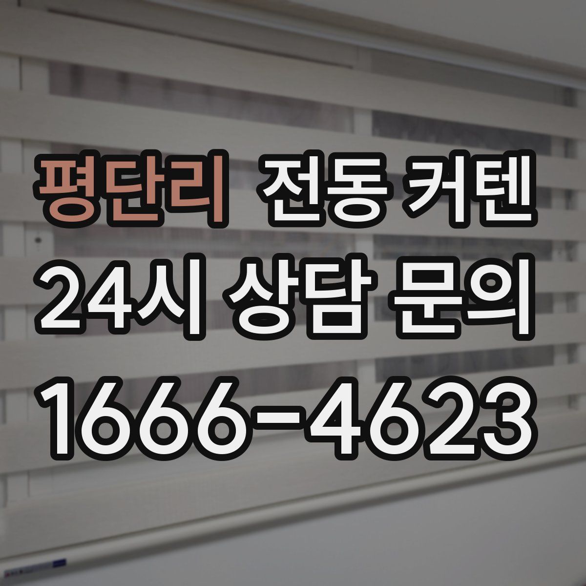 평단리 전동 커텐