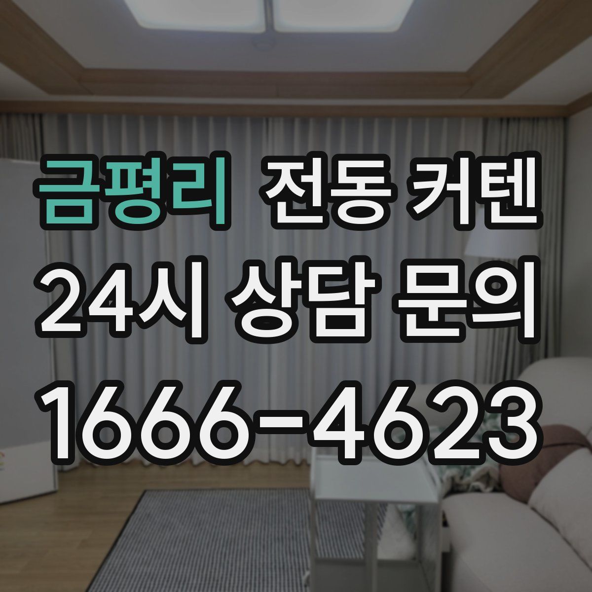 금평리 전동 커텐