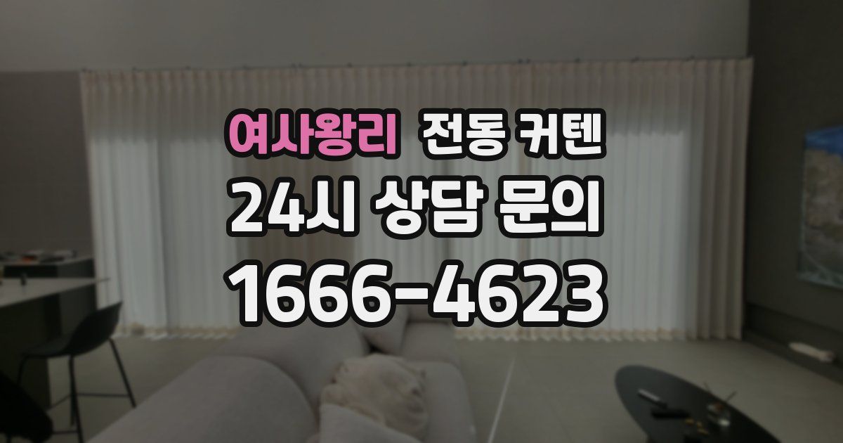 여사왕리 전동 커텐