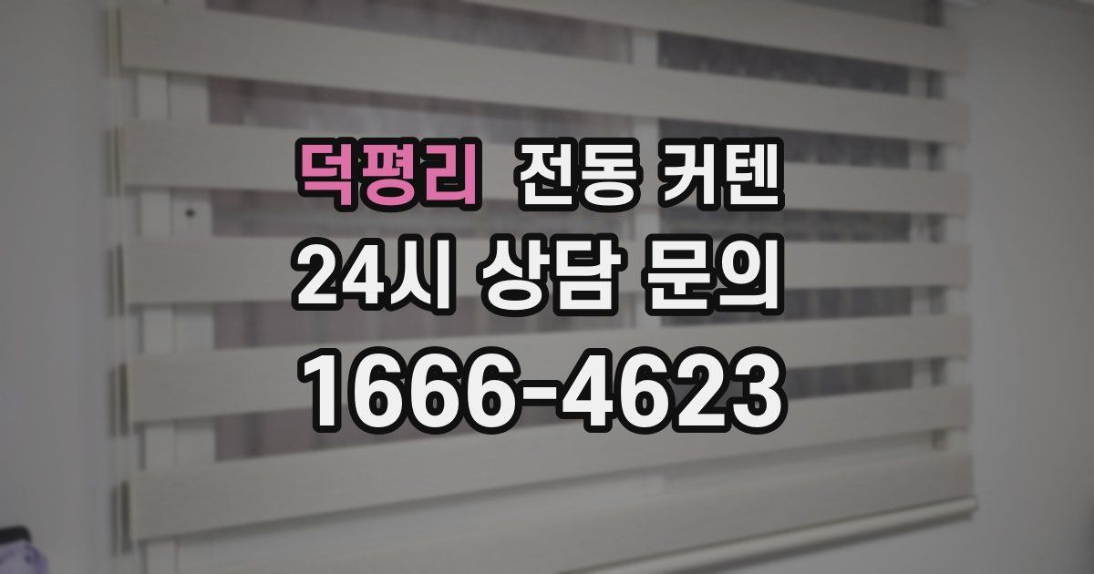덕평리 전동 커텐
