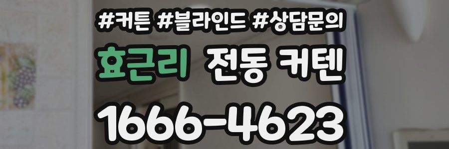 효근리 전동 커텐