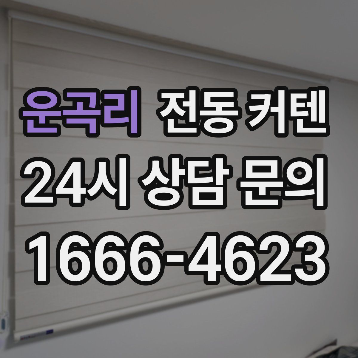 운곡리 전동 커텐