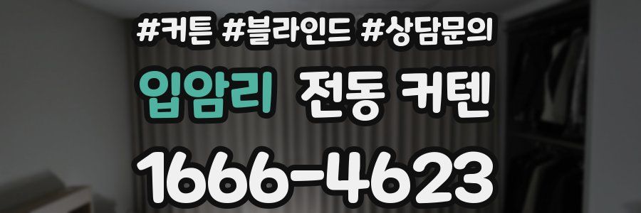 입암리 전동 커텐