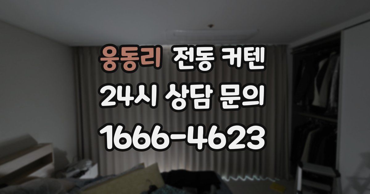 웅동리 전동 커텐