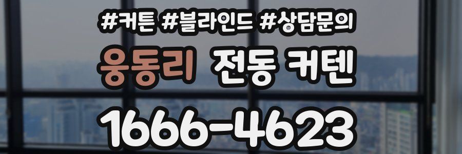 웅동리 전동 커텐